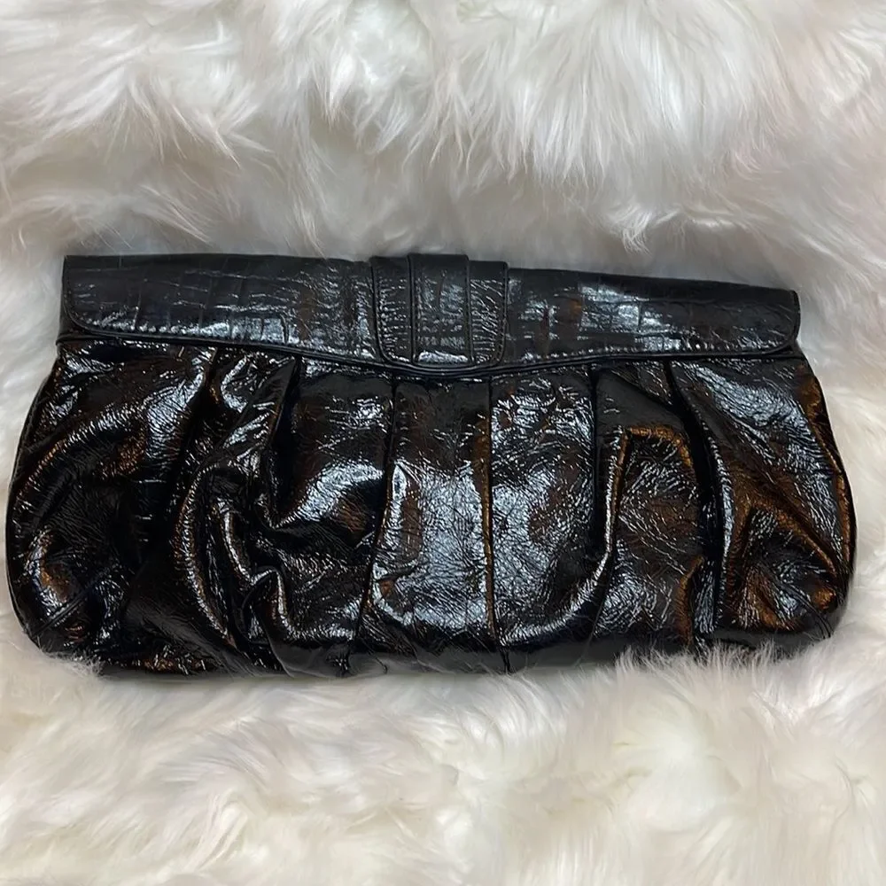 Express Large Black Clutch